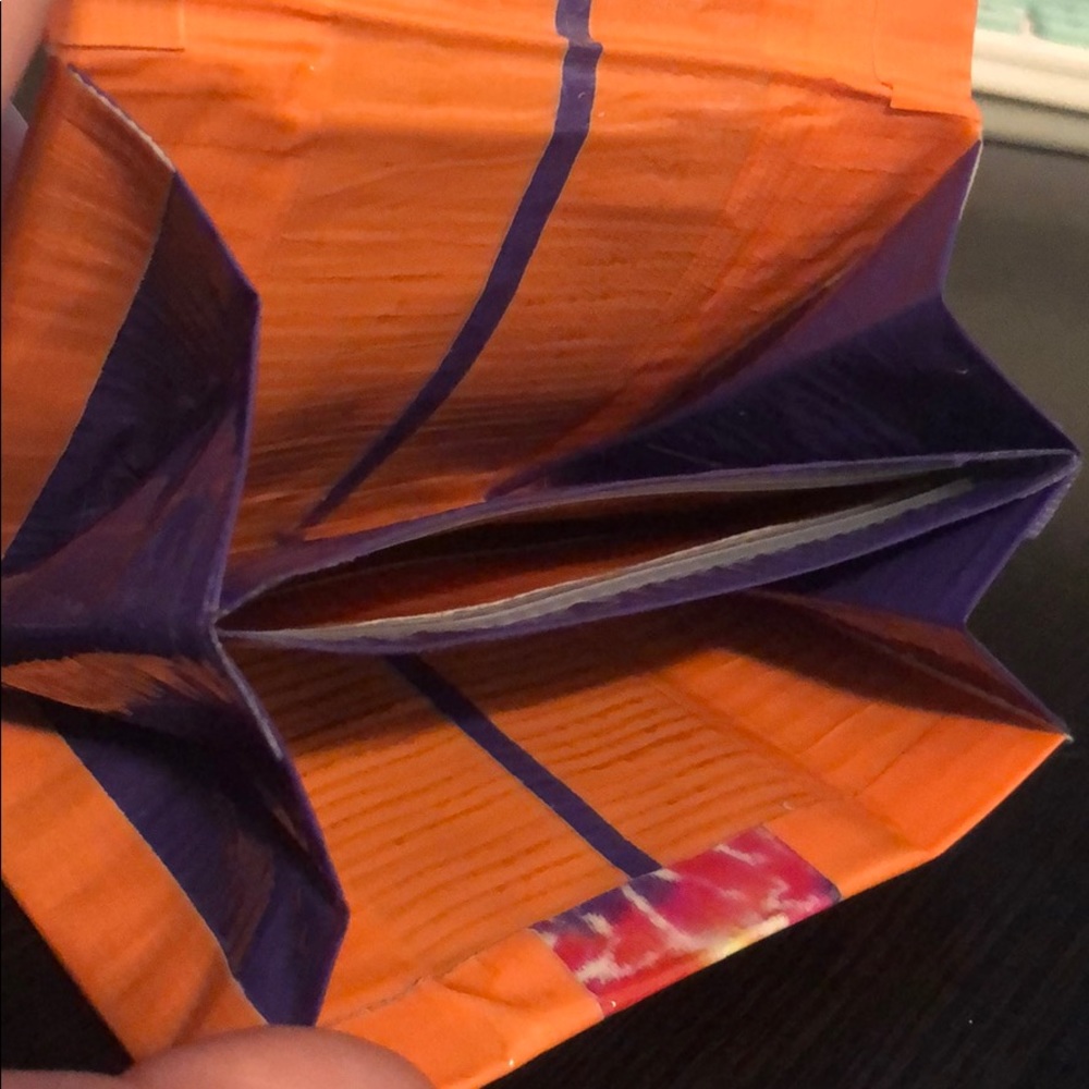 Duct tape accordion wallet
